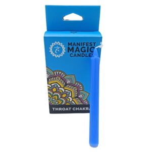 Manifest Magic Candle Light Blue