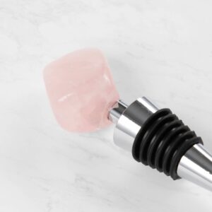 Crystal Bottle Stoppers - Singles: Rose Quartz
