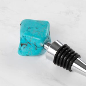 Crystal Bottle Stoppers - Singles: Blue Howlite