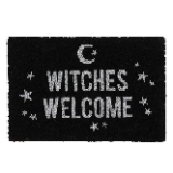 Something Different Witches Welcome Door Mat (One Size) (Black/White)