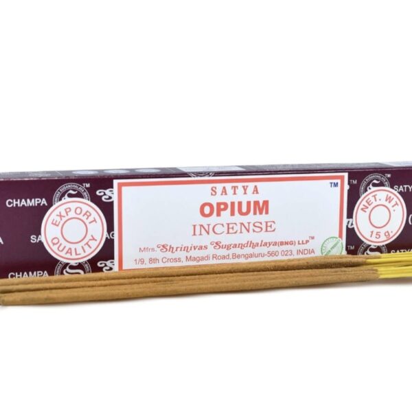 1 x Satya Natural Opium Incense Sticks 15g 1 box