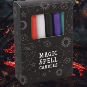 12 Mixed Magic Spell Candles Ritual Alter Gothic Pagan Witch Wicca