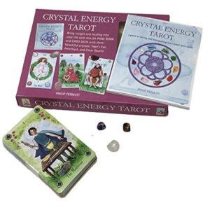 Crystal Energy Tarot Includes 78 Cards and a 64-page Book Inc 3 Beautiful Crystal