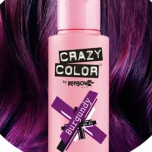 Crazy Color Semi Permanent Hair Color Cream Burgundy No.61 100ml