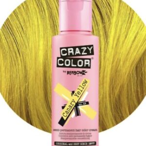 Crazy Color Semi Permanent Hair Color Cream Canary Yellow No.49 100ml