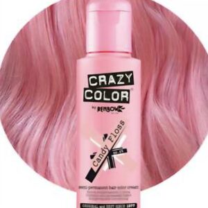 Crazy Color Semi Permanent Hair Color Cream Candy Floss No.65 100ml