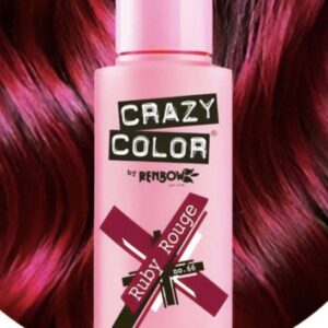 Crazy Color - Semi Permanent Hair Colour Cream Ruby Rouge No.66 l