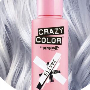 Crazy Color - Semi Permanent Hair Colour Cream Silver No.027 100ml