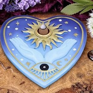 Nemesis Now Fortunes of the Sun Incense Burner 15cm, Resin, Palmistry Incense Holder, Sun and Stars Palmistry Design, Cast in the Finest Resin, ...