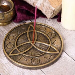 Triquetra Incense Burner 12.5cm - nemesis now Celtic plate Scent Fragrance Gift