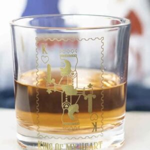 King Of Harts Glass