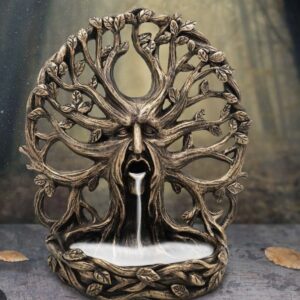 FATHER OF THE FOREST Tree Green Man Ent Backflow Incense Cone Burner 16.3cm