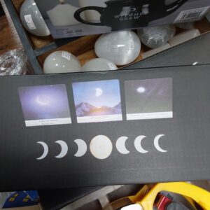 Black Moon Phase Tarot Card Stand Tealight Holder