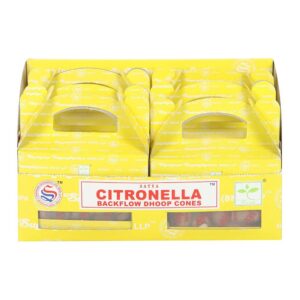 Citronella Backflow Dhoop Incense Cones by Satya
