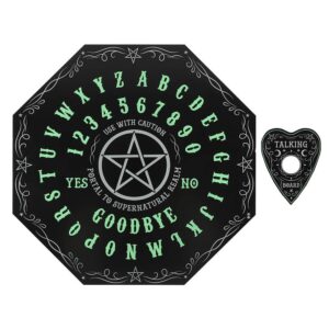 Gothic Halloween Glow in the Dark Octagon Ouija Spirit Board