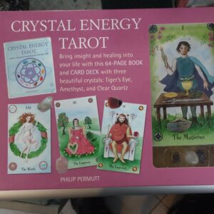 Crystal Energy Tarot Includes 78 Cards and a 64-page Book Inc 3 Beautiful Crystal - (Tiger's Eye, Amethyst and Clear Quartz)