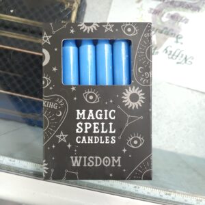 Magic Spell Candle Blue Wisdom -