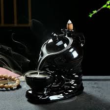 Backfiow Incense Burner | Black Teapot