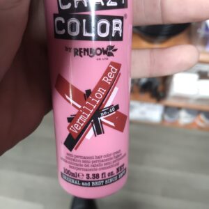Crazy Colour Vermillion Red Hair Dye 100ml