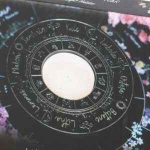 Something Different Wheel of the Year Tea Light Holder (One Size) (Black/Gold)