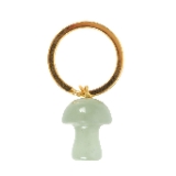 Something Different Wholesale Aventurine Mushroom Gemstone Keyring for Crystal Healing, See Description