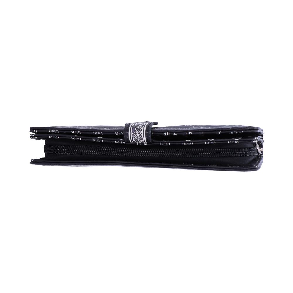 Coven-ready Spirit Board Embossed Purse (NN) 18.5cm | Bags | Niffty Witchy Supplies UK in Bags style, glowing garnet purple nightshade with coven-core energy