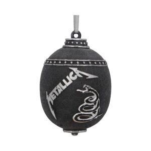 Moonlit Metallica – Black Album Hanging Ornament 10cm in Decor style, witch book selenite twilight with dark feminine energy