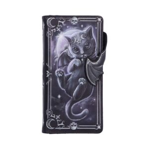Magical Moon of Malpuss Embossed Purse 18.5cm | Bags & Wallets | Niffty Witchy Supplies UK Bags & Wallets, enchanted for moonlit rituals and everyday m