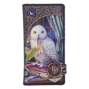 Moonlit Guardian of Spells Embossed Purse (LP) 18.5cm | Bags & Wallets | Niffty Witchy Supplies UK in Bags & Wallets style, shadow ritual tarot sanctua