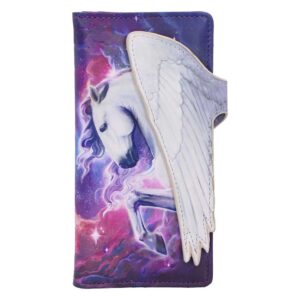 Mystical Mythical Flight Embossed Purse 18.5cm | Bags & Wallets | Niffty Witchy Supplies UK in Bags & Wallets style, star-kissed essence enchanting sea