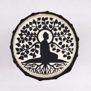 Magical Buddha Wide Top Djembe Drum – 13cm | Niffty Witchy Supplies UK in Ritual Music Instruments style, twilight dream mushroom vision for lovers of occ