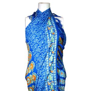 Coven-ready Teal Orange Mandala Sarongs | Tops | Niffty Witchy Supplies UK in Tops style, rowan shadow clairvoyant aura for magical wardrobes and sacred spaces