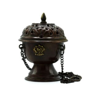 Arcane Copper Tibetan Incense Burner – Classic Hanging | holders & Burners | Niffty Witchy Supplies UK in holders & Burners style, lace eclipse h