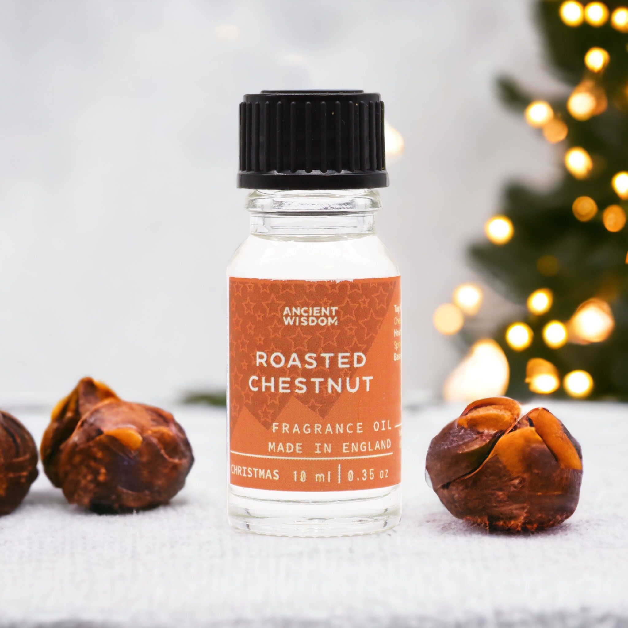 Magical Roasted Chestnut Fragrance Oil 10ml | Niffty Witchy Supplies UK in Oils & Wax Melts style, emerald litha ethereal look for magical wardrobes and sac