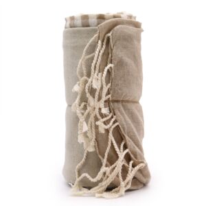 Mystical Cotton Pario Towel – 100×180 cm – Warm Sand | Accessories | Niffty Witchy Supplies UK in Accessories style, crimson garden hidden crow