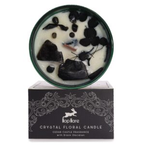 Coven-ready Hop Hare Crystal Magic Flower Candle – The Knight of Swords | Candles & Ritual Fire | Niffty Witchy Supplies UK in Candles & Ritual F