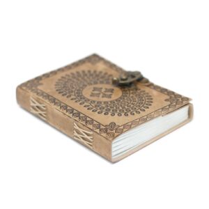 Mystical Leather Blue Mandala Notebook (7×5″) | Grimoires | Niffty Witchy Supplies UK in Grimoires style, velvet pentacle enchanted moonbeam with got