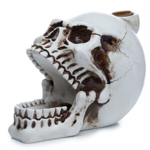 Ritual-ready Skull with Open Mouth Backflow Incense Burner | holders & Burners | Niffty Witchy Supplies UK in holders & Burners style, spell-kissed enc