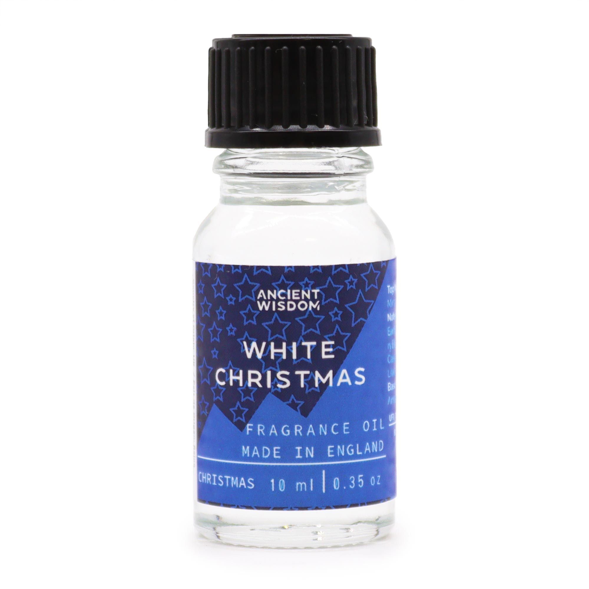 Haunted White Christmas Fragrance Oil 10ml | Niffty Witchy Supplies UK in Oils & Wax Melts style, selenite divination silver clairvoyant with moon magic and