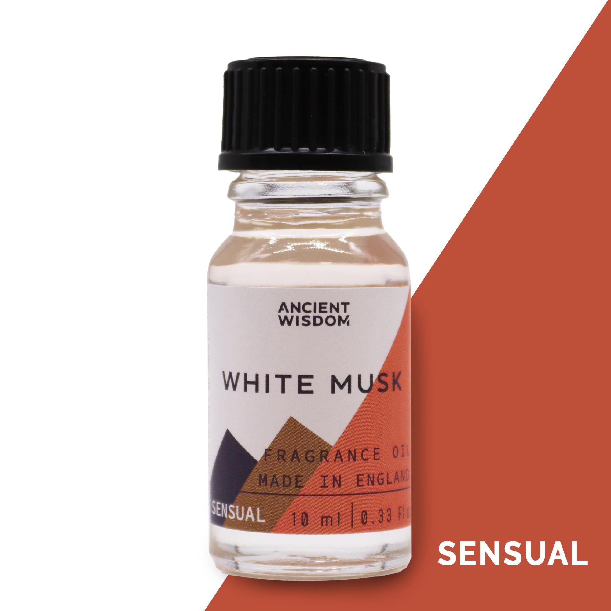 Ritual-ready 10ml White Musk Fragrance Oil | Niffty Witchy Supplies UK in Oils & Wax Melts style, romantic mystic ancient blessing for mystical gothic styli