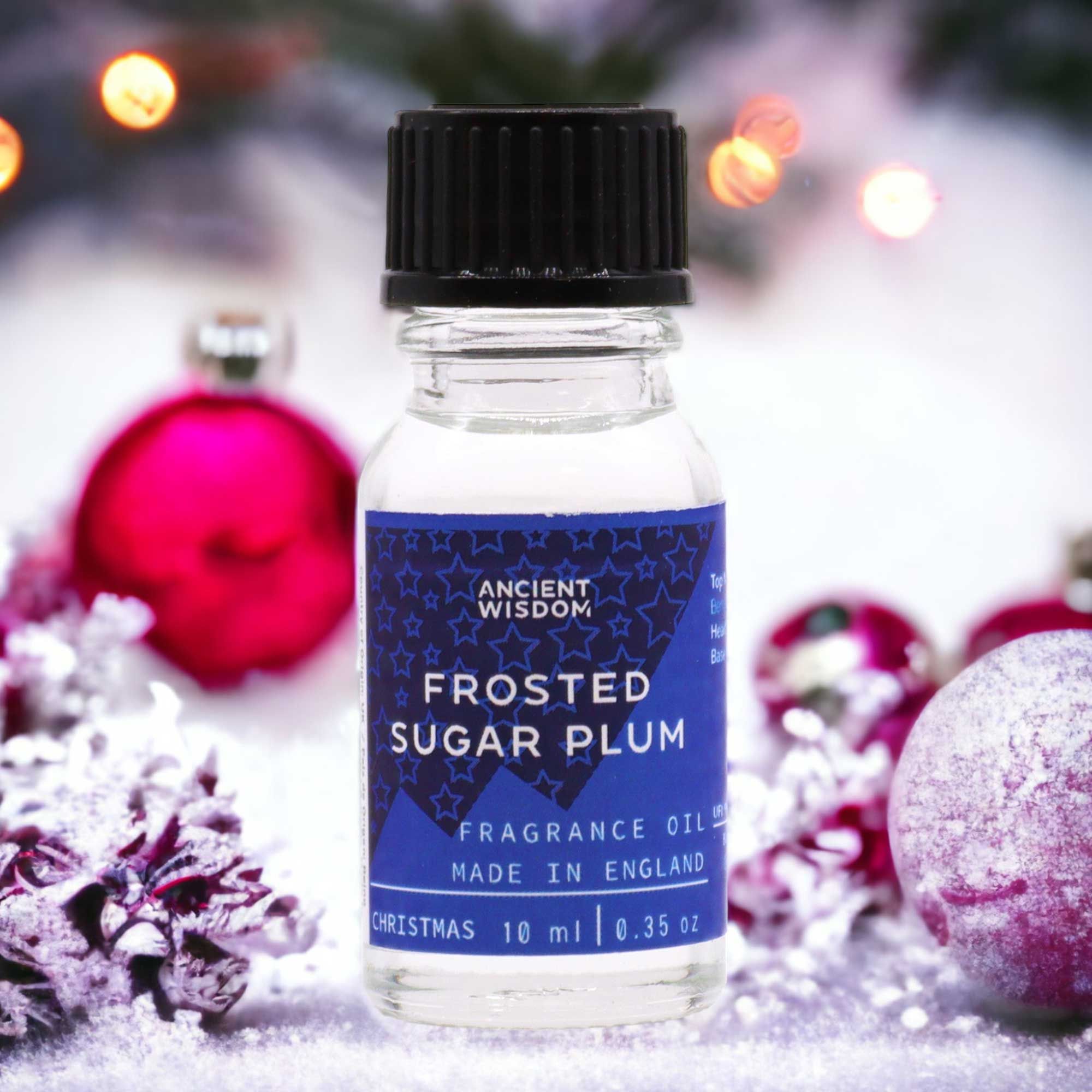 Coven-ready Frosted Sugar Plum Fragrance Oil 10ml | Niffty Witchy Supplies UK in Oils & Wax Melts style, lacy vampire dusky mandrake from a spellbound witch