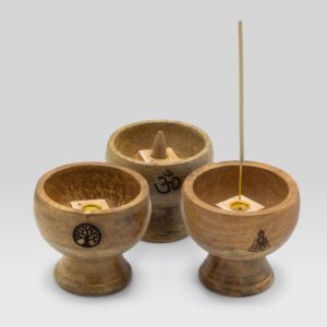 Bewitching Lrg Ritual Bowl Incense Cone Holder 11×6.cm – Tree of Life | holders & Burners | Niffty Witchy Supplies UK in holders & Burners s