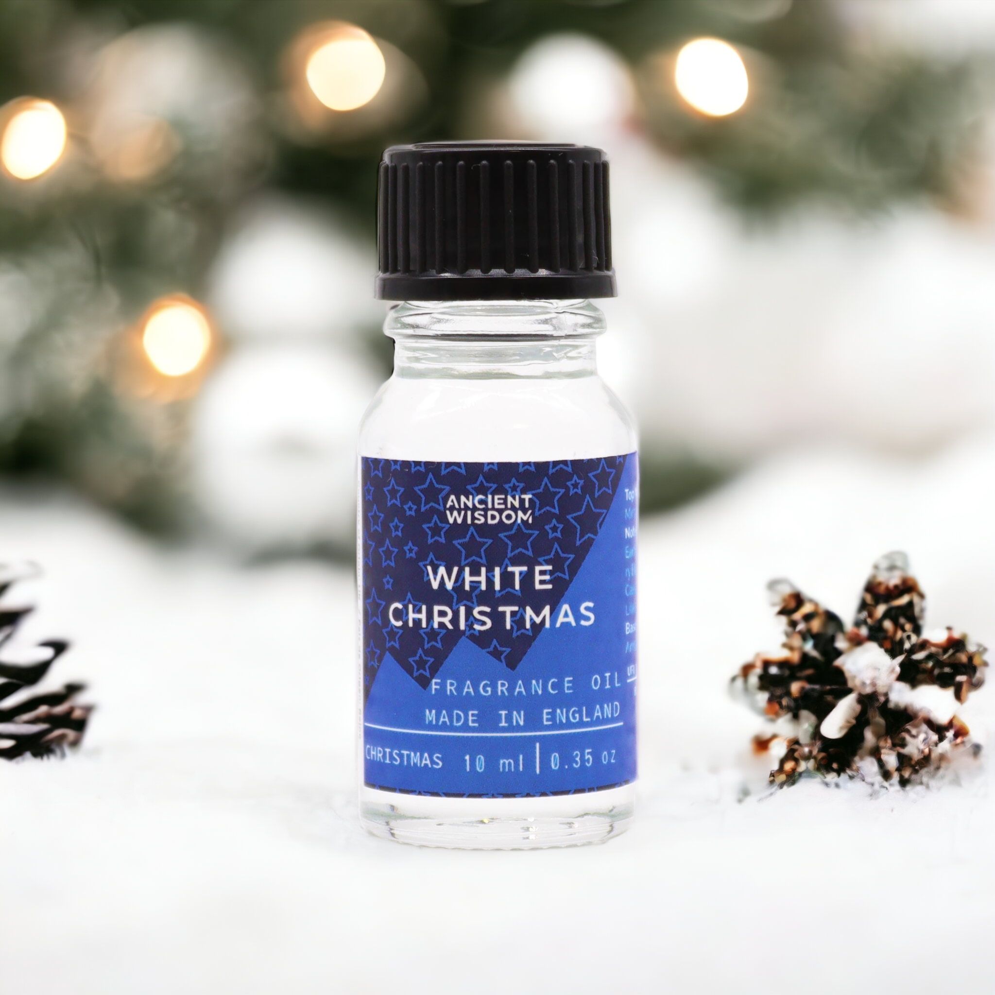 Mystical White Christmas Fragrance Oil 10ml | Niffty Witchy Supplies UK in Oils & Wax Melts style, wild nocturnal delicate keepsake for lovers of occult cha