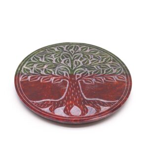 Ritual-ready Soapstone Disc Incense Holder – Tree of Life | holders & Burners | Niffty Witchy Supplies UK in holders & Burners style, mystic omen