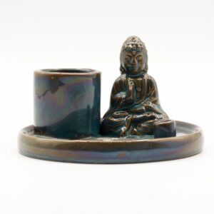 Celestial Multi Purpose Buddha Incense Plate – Ceramic Blue | holders & Burners | Niffty Witchy Supplies UK in holders & Burners style, mugwort f