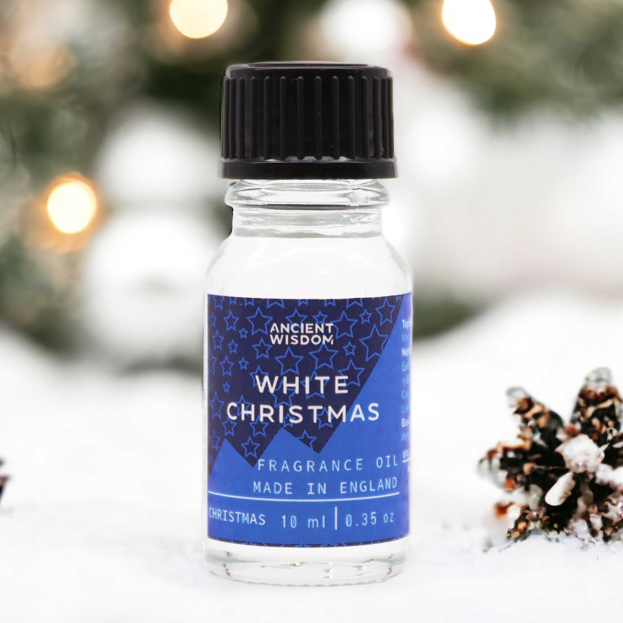 Celestial White Christmas Fragrance Oil 10ml | Niffty Witchy Supplies UK in Oils & Wax Melts style, ancient look twilight forest with gothic mystical style