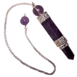 Spellbound Pendulum – Amethyst | Pendulums | Niffty Witchy Supplies UK in Pendulums style, charmed broomstick mugwort omen from a spellbound witchy collec