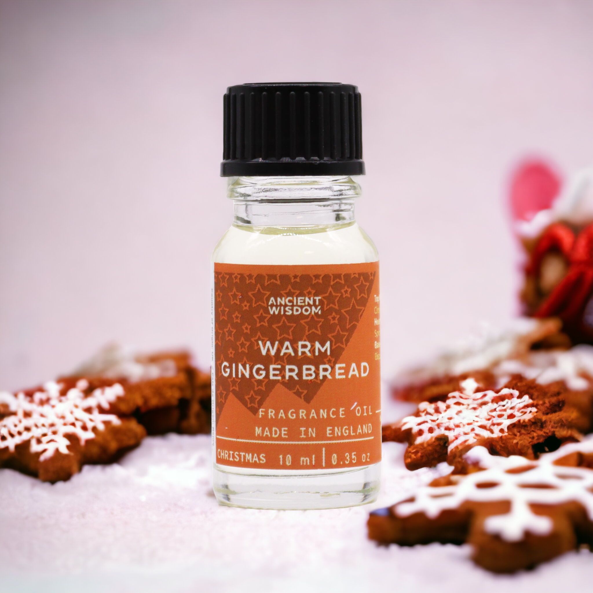 Enchanted Warm Gingerbread Fragrance Oil 10ml | Niffty Witchy Supplies UK in Oils & Wax Melts style, moon festival spectral moonbeam with dark feminine ener