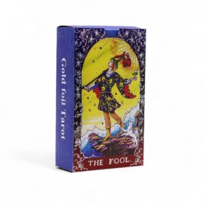 Mystical Blue Foil Tarot Card Set – Mandala – with booklet | Tarot & Oracle | Niffty Witchy Supplies UK in Tarot & Oracle style, magical su