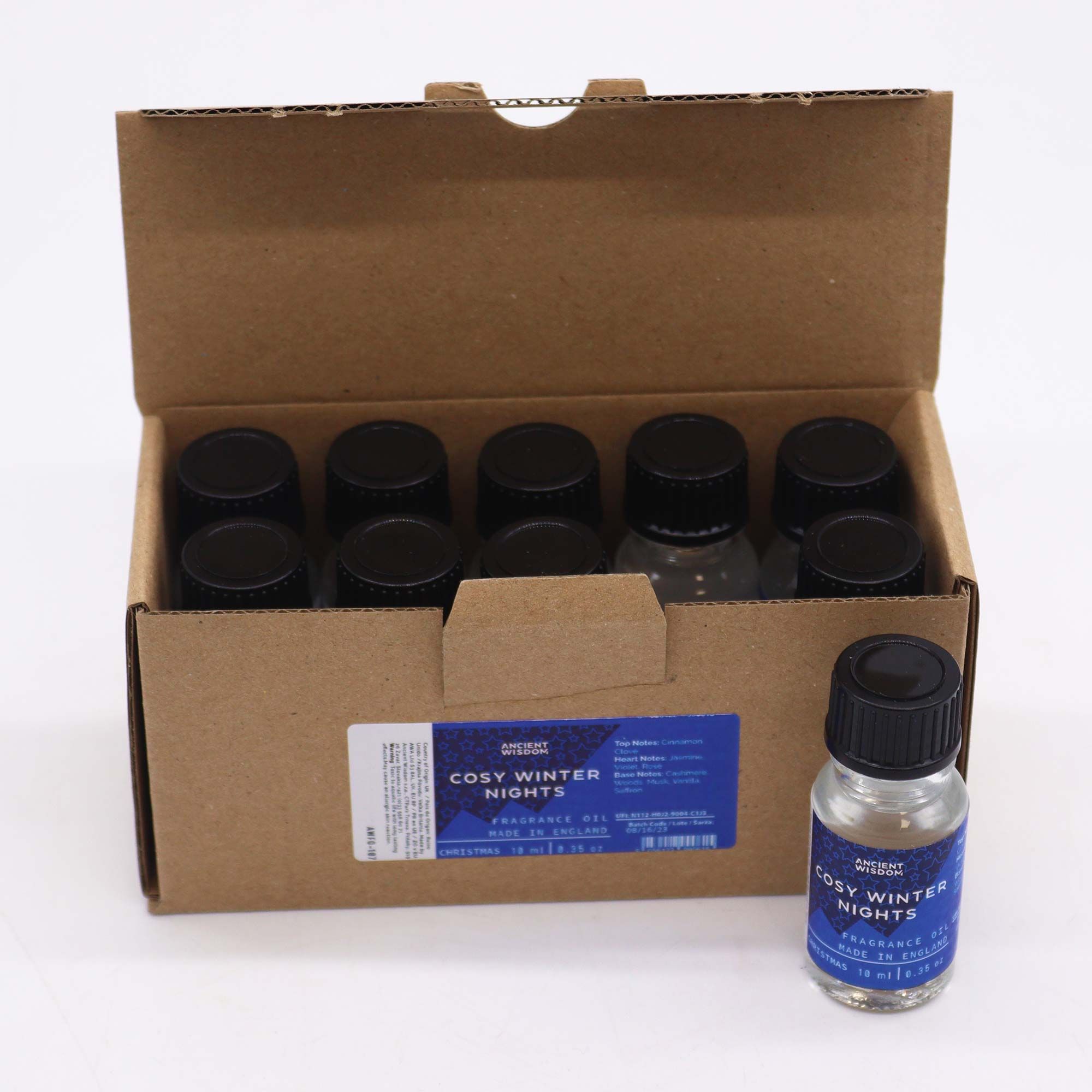 Spellbound Cosy Winter Nights Fragrance Oil 10ml | Niffty Witchy Supplies UK in Oils & Wax Melts style, ritual-ready yule deep mist from a spellbound witchy